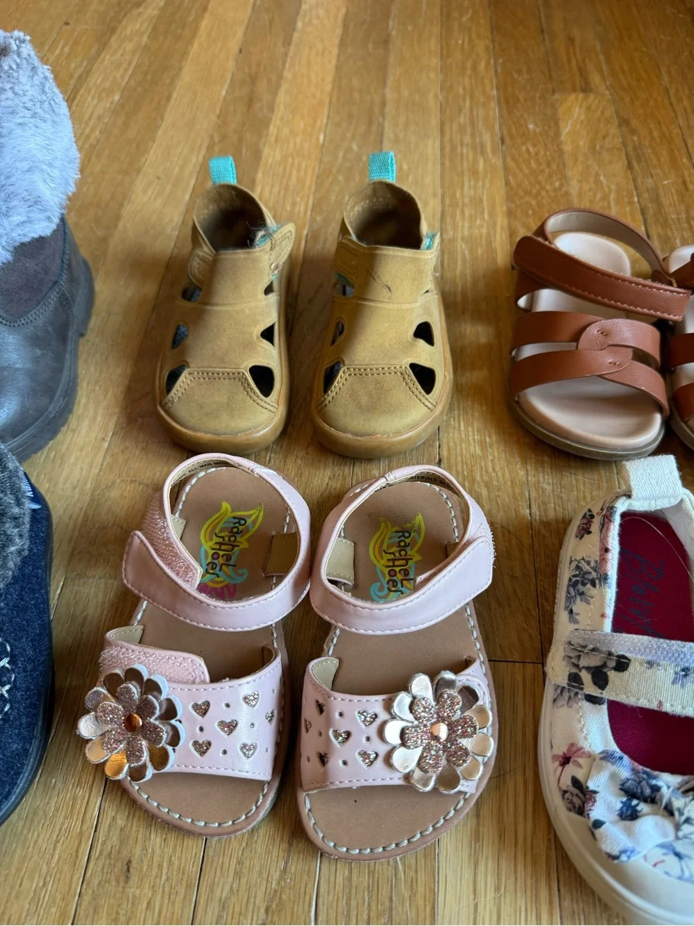 Size 5 toddler girls shoes sandals boots osh kosh blowfish ten little